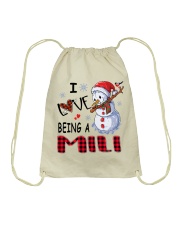 I Love Being A Mili - Xmas Drawstring Bag tile