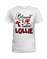Blessed To Be Called Lollie - Red Ladies T-Shirt tile