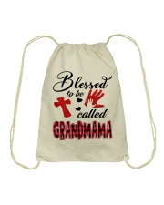 Blessed To Be Called Grandmama - Red Drawstring Bag tile
