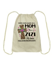 Mom Then A Zizi - Cross Drawstring Bag tile
