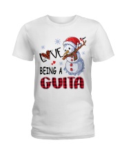 I Love Being A Guita - Xmas Ladies T-Shirt tile