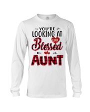 One Blessed Aunt - Red Long Sleeve Tee tile