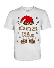 Ona Claus - Funny V-Neck T-Shirt tile