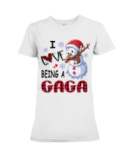 I Love Being A Gaga - Xmas Premium Fit Ladies Tee tile