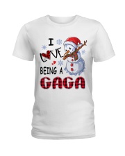 I Love Being A Gaga - Xmas Ladies T-Shirt tile