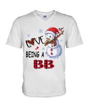 I Love Being A Bb - Xmas V-Neck T-Shirt tile