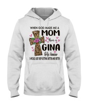 Mom Then A Gina - Cross Hooded Sweatshirt tile