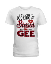 One Blessed Gee - Red Ladies T-Shirt tile
