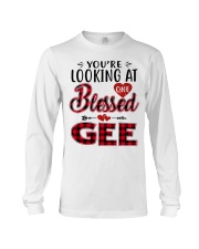 One Blessed Gee - Red Long Sleeve Tee tile