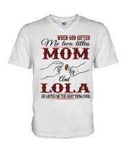 Mom And Lola - H2 V-Neck T-Shirt tile