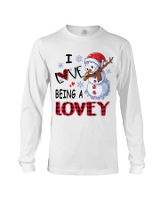 I Love Being A Lovey - Xmas Long Sleeve Tee tile