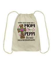 Mom Then A Peppi - Cross Drawstring Bag tile
