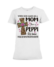 Mom Then A Peppi - Cross Premium Fit Ladies Tee tile