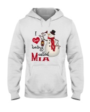 I Love Being Called Mia - Xmas Hooded Sweatshirt tile