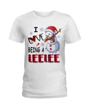 I Love Being A Leelee - Xmas Ladies T-Shirt tile