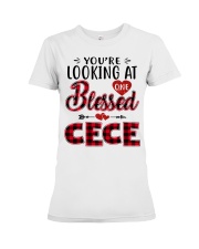 One Blessed Cece - Red Premium Fit Ladies Tee tile