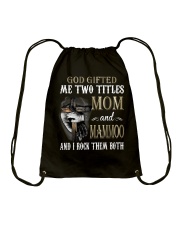 Mom And Mammoo - Rock Them Both Cross Drawstring Bag tile