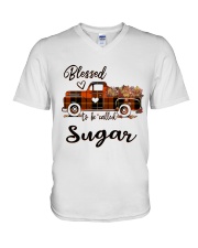 Blessed To Be Called Sugar - Autumn V-Neck T-Shirt tile