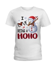 I Love Being A Hoho - Xmas Ladies T-Shirt tile