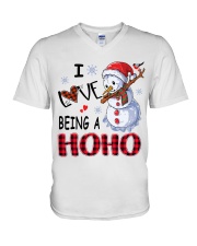 I Love Being A Hoho - Xmas V-Neck T-Shirt tile