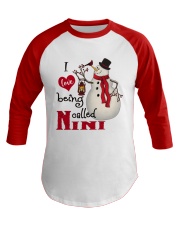 I Love Being Called Nini - Xmas Baseball Tee tile