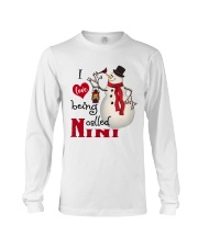 I Love Being Called Nini - Xmas Long Sleeve Tee tile