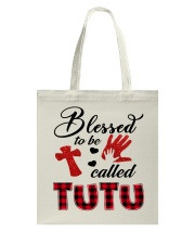 Blessed To Be Called Tutu - Red Tote Bag tile