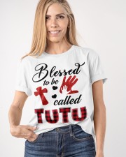Blessed To Be Called Tutu - Red Classic T-Shirt apparel-classic-tshirt-lifestyle-front-100