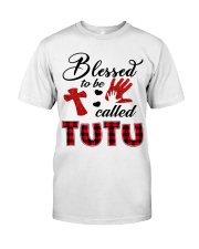 Blessed To Be Called Tutu - Red Classic T-Shirt front