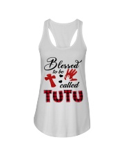 Blessed To Be Called Tutu - Red Ladies Flowy Tank tile