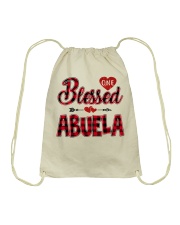 Blessed Abuela - Red Drawstring Bag tile