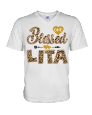 Blessed Lita - Leo V-Neck T-Shirt tile