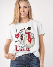 I Love Being Called Lulu - Xmas Classic T-Shirt apparel-classic-tshirt-lifestyle-front-100