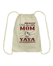 Mom And Yaya - H Drawstring Bag tile