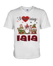 I Love Being Lala - R V-Neck T-Shirt tile