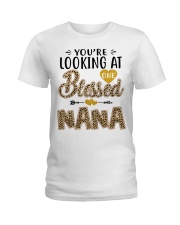 One Blessed Nana - Leo Ladies T-Shirt tile