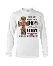 Mom Then A Lola - Cross 2 Long Sleeve Tee tile