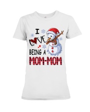 I Love Being A Mom-Mom - Xmas Premium Fit Ladies Tee tile