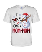 I Love Being A Mom-Mom - Xmas V-Neck T-Shirt tile