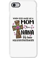Mom Then a Nana - Cross Phone Case tile