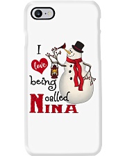 I Love Being Called Nina - Xmas Phone Case tile