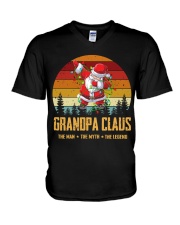Grandpa Claus The Legend - Christmas V-Neck T-Shirt tile