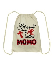 Blessed To Be Called Momo - Red Drawstring Bag tile