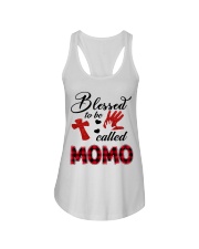 Blessed To Be Called Momo - Red Ladies Flowy Tank tile