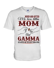 Mom And Gamma - H2 V-Neck T-Shirt tile
