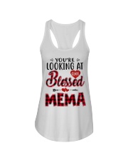 One Blessed Mema - Red Ladies Flowy Tank tile