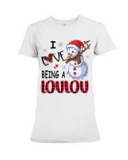 I Love Being A Loulou - Xmas Premium Fit Ladies Tee tile