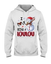 I Love Being A Loulou - Xmas Hooded Sweatshirt tile