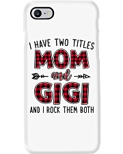 I have two titles mom and GIGI Phone Case tile