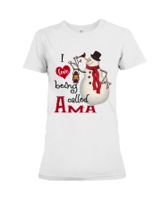 I Love Being Called Ama - Xmas Premium Fit Ladies Tee tile